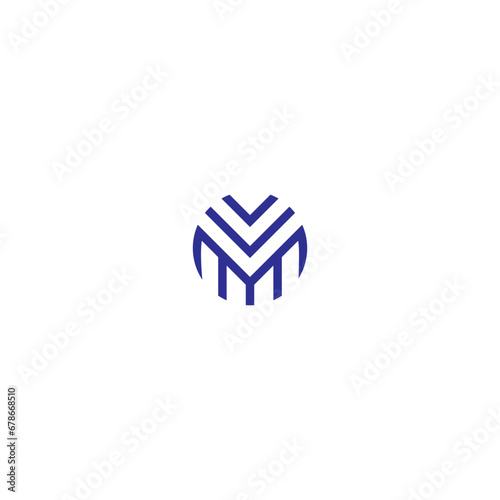 Letter M logo design concept. Elegant vector logo template