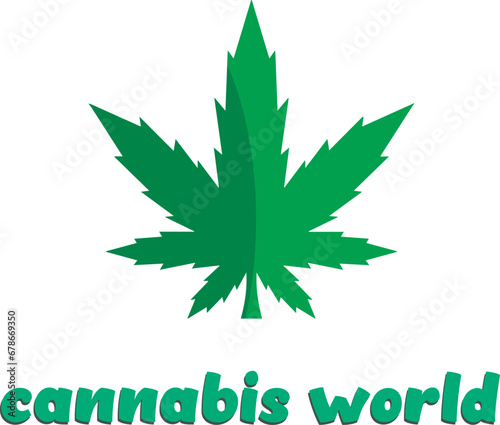 Cannabis and marijuana leaves