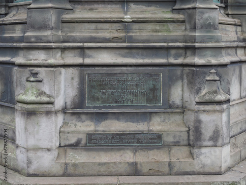 John Montagu Douglas Scott statue in Edinburgh photo