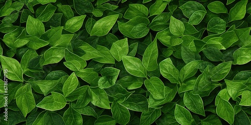 Verdant Leaf Carpet, Generative AI photo