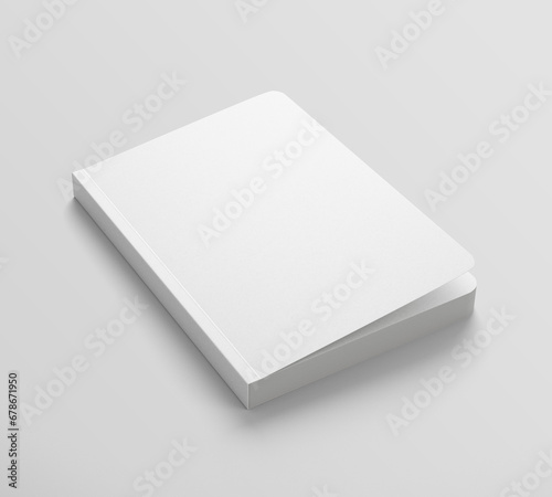 Blank book with rounded edges template