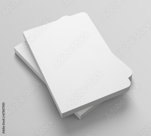 Blank book with rounded edges template