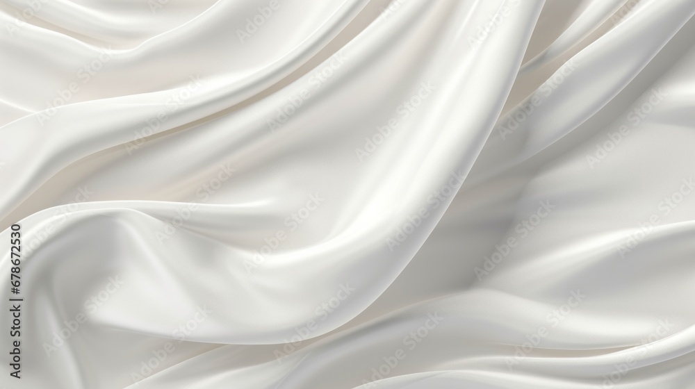 A Detailed Look at the Texture and Patterns of a White Fabric