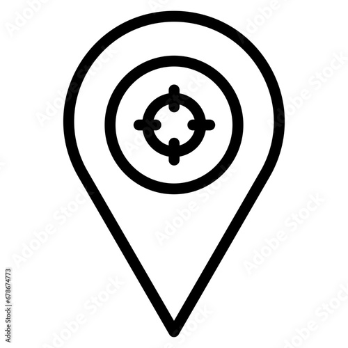 target location line