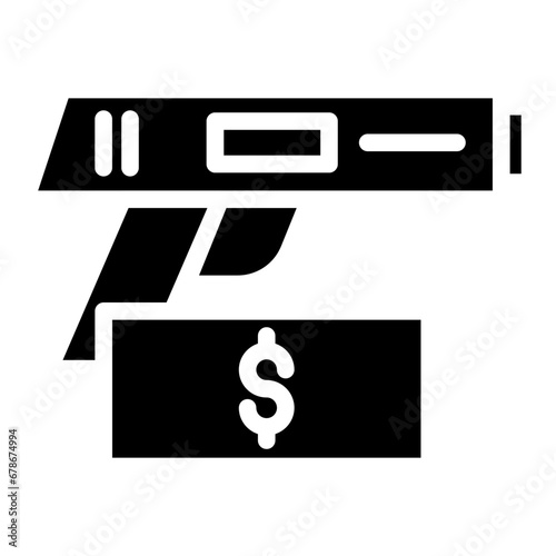 gun with price glyph