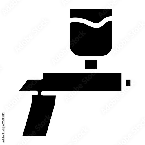 paint gun glyph