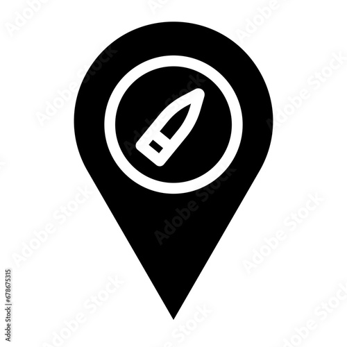 bullet location glyph