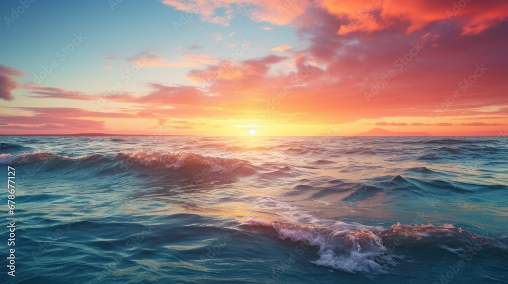 beach with blur background of sea on sunrise, Print media, Illustration, Banner, for website, copy space, for word, template, presentation beach with blur background of sea on sunrise, Print media, Illustration, Banner, for website, copy space, for word, template, presentation