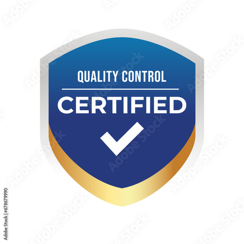 Certified Badge, label, logo Design isolated on white background