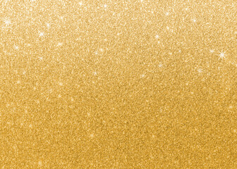 Gold glitter texture background sparkling shiny wrapping paper for Christmas holiday seasonal wallpaper decoration, greeting and wedding invitation card design element