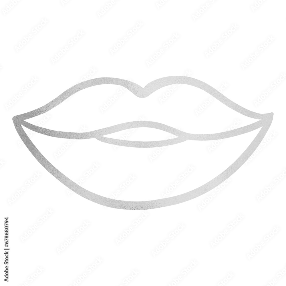 Shiny Lips Outline Shiny Lips Outline