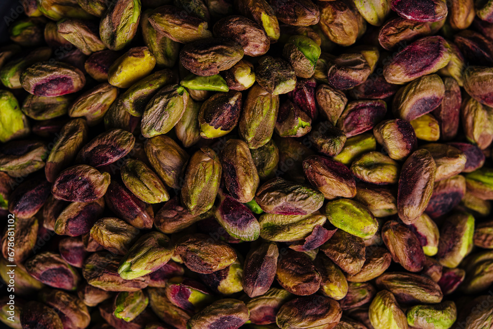 Pistachio nuts background close up Pistachio nuts background close up