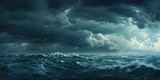 Majestic Mediterranean Stormscape, Generative AI