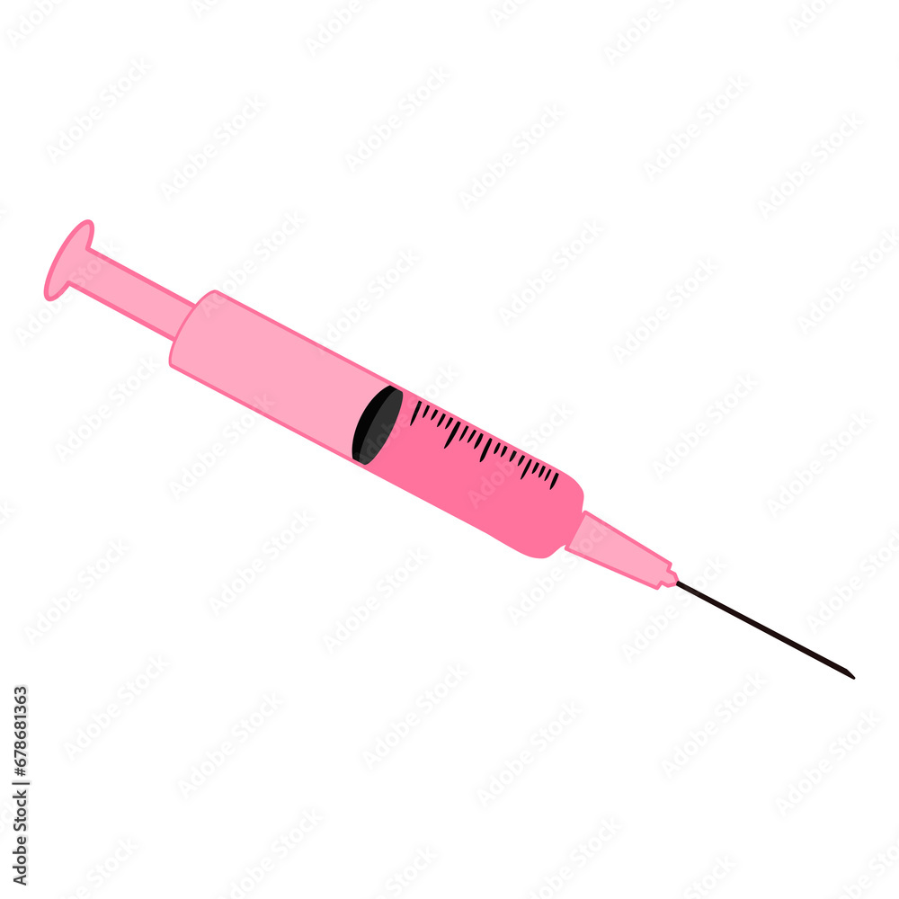 Fototapeta premium Pink Filler Syringe