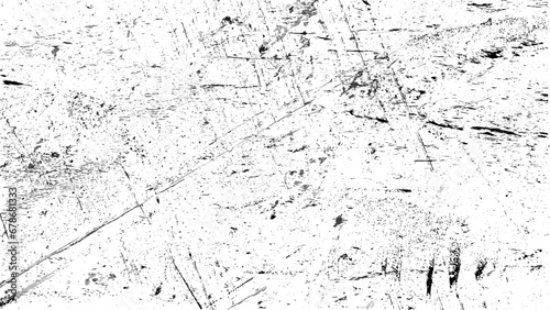 Rough black and white texture vector. Distressed overlay texture. Grunge background. Abstract textured effect. Vector Illustration. Black isolated on white background. 