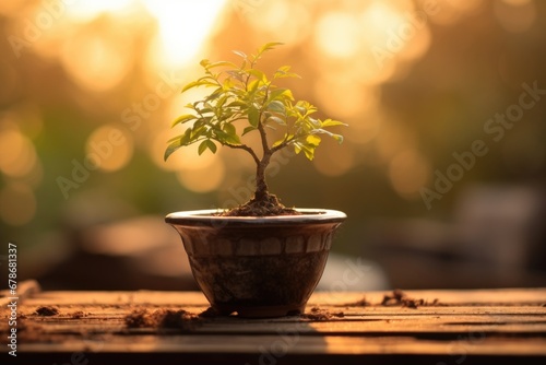 Tree in a pot