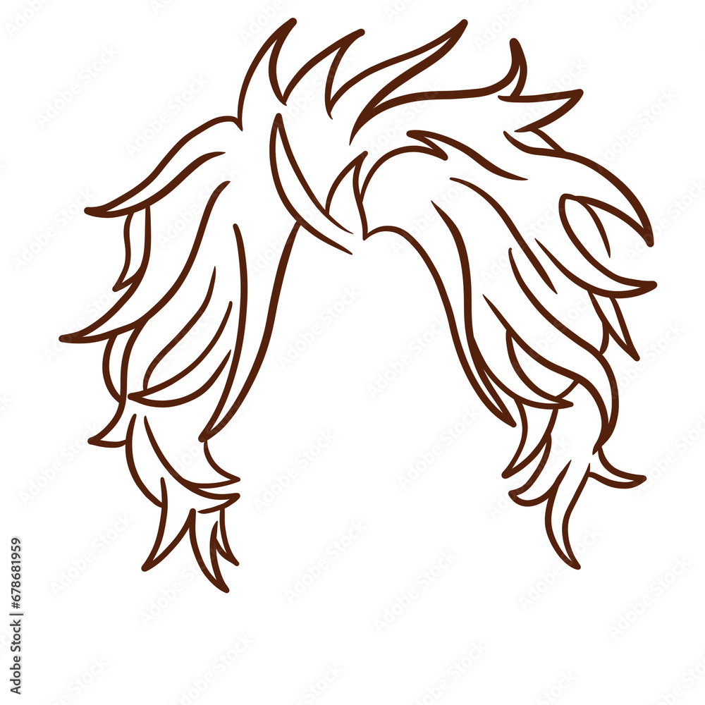 Curly Men Hairstyle Drawing Curly Men Hairstyle Drawing