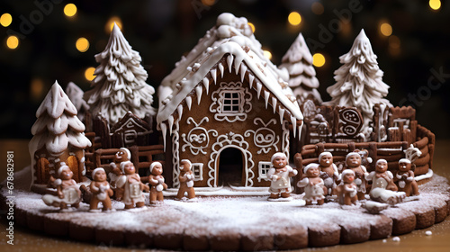 Gingerbread in the shape of a house