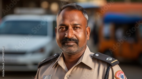 Indian people work as policemen or cops.