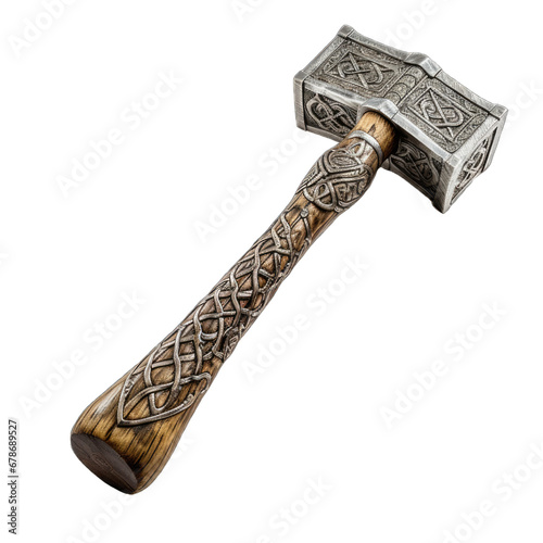 Close-Up of an Antique Hammer's Legacy