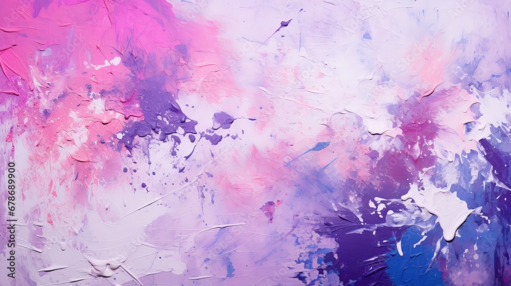 Colorful Symphony: A Vibrant Abstract Painting of Pink, Purple, and Blue Hues