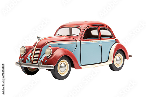Raja Zill s Vintage Toy Car isolated on Transparent background  Generative Ai