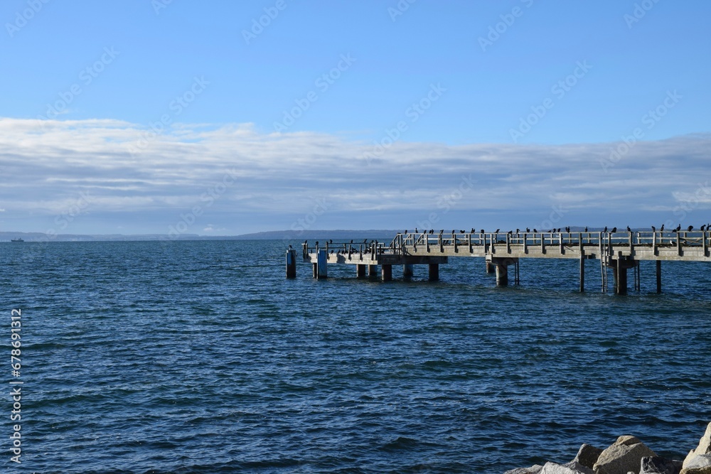 Obraz premium Uferpromenade in der Bäderstadt Sassnitz