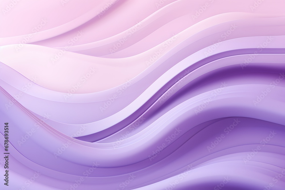 Elegant Minimalism: Light Purple Tones and Geometric Forms