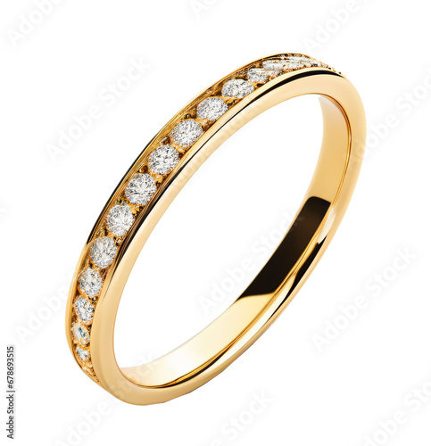 Love in Gold: A Cartoon Golden Wedding Ring for Couples