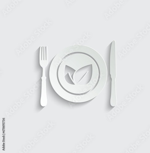 Vegetarian food icon vegan food icon vector 