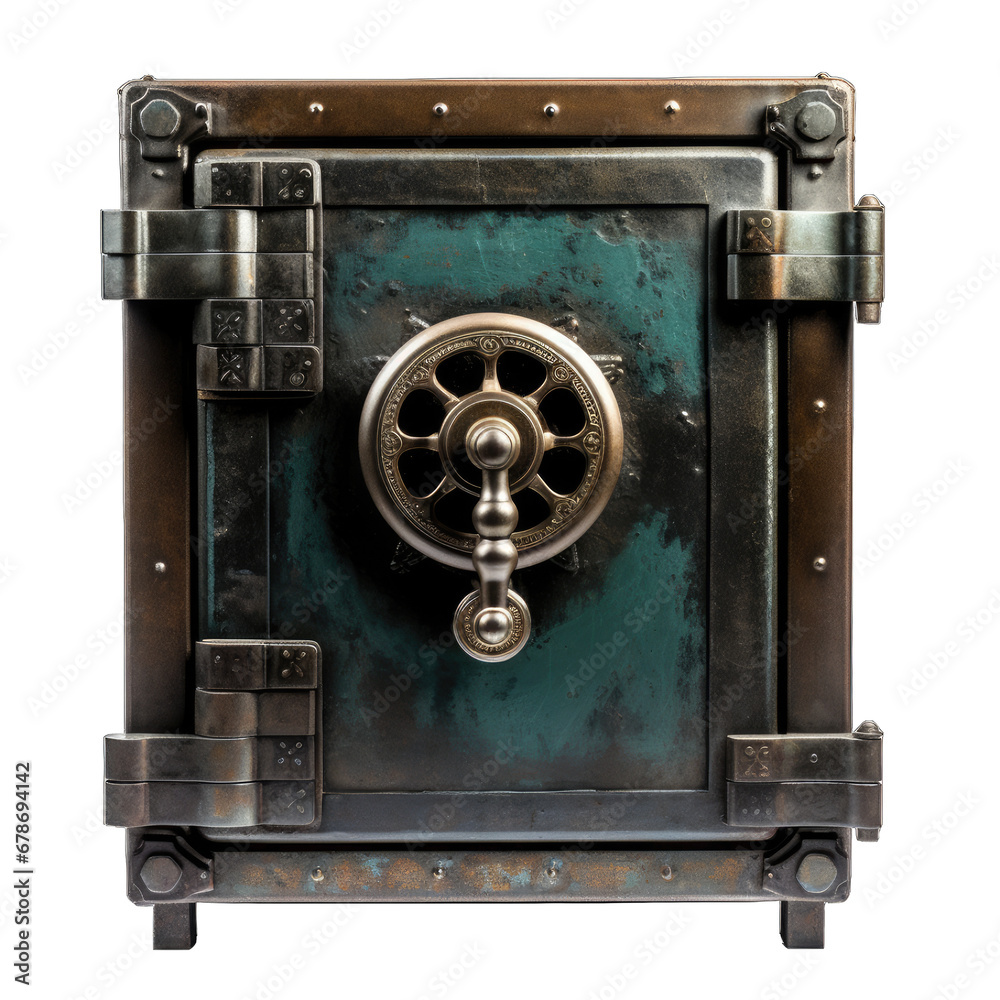Guardian of Valuables, A Close-Up Glimpse at an Iron Safe's Strength
