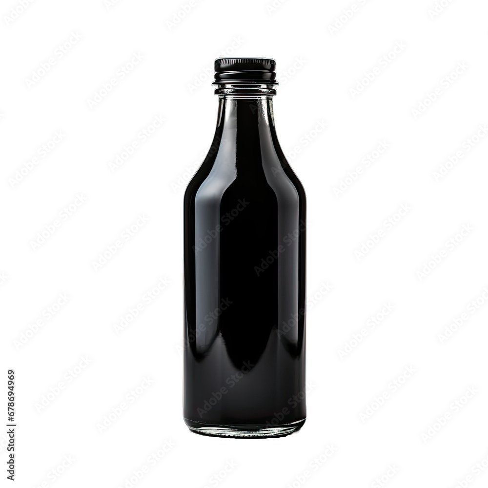 Minimalist Elegance, Capturing the Allure of a Black Blank Bottle Minimalist Elegance, Capturing the Allure of a Black Blank Bottle