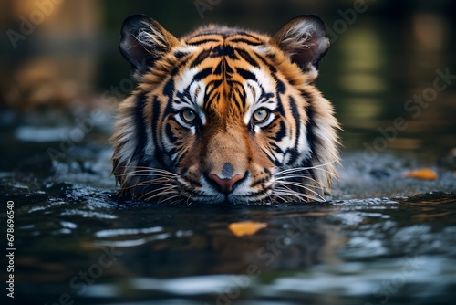 Tiger, Professional photo, national geographic style, background, minimalistic  photo