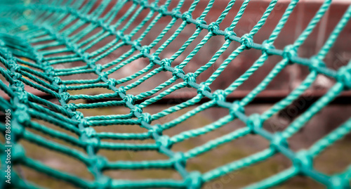 mesh rope knot close up photo