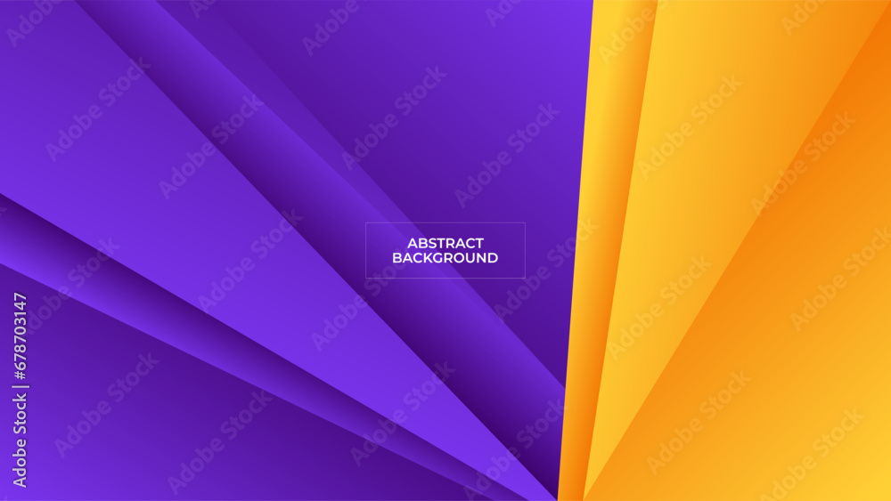 ABSTRACT BACKGROUND WITH GEOMETRIC SHAPES PURPLE ORANGE SMOOTH LIQUID COLOR DESIGN VECTOR TEMPLATE GOOD FOR MODERN WEBSITE, WALLPAPER, COVER DESIGN