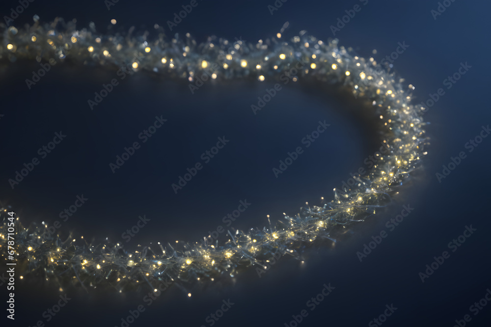 abstract christmas background with smal Christmas light 