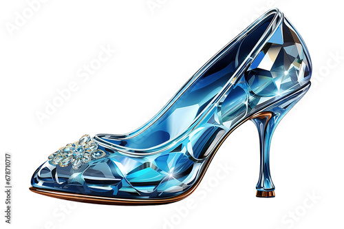 High heel women shoes isolated on PNG Background. Generative Ai.