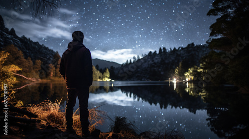 Stargazers capturing milky ways brilliance in tranquil Dark Sky Parks 