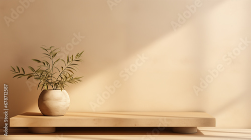 plant in vase on table