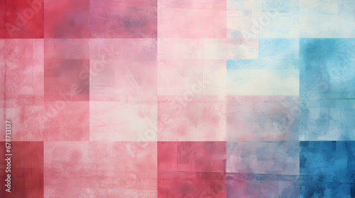 Abstract background in the colors of the United States flag. Distressed faded vintage pink red texture, classy job report background or brochure, labor day template, digital wallpaper, generative ai