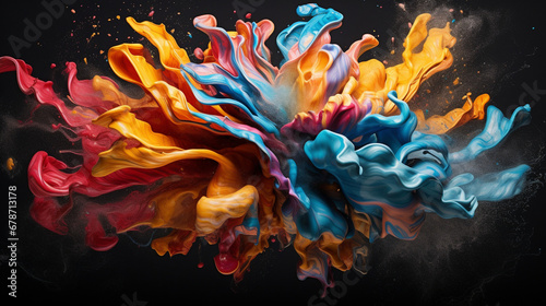 Vibrant Colorful Abstract Human Brain - A Creative Representation of Creativity and Imagination © Moritz