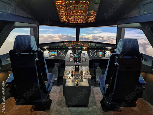 Real Flight Hydraulic Simulator for the Training of the Pilots.