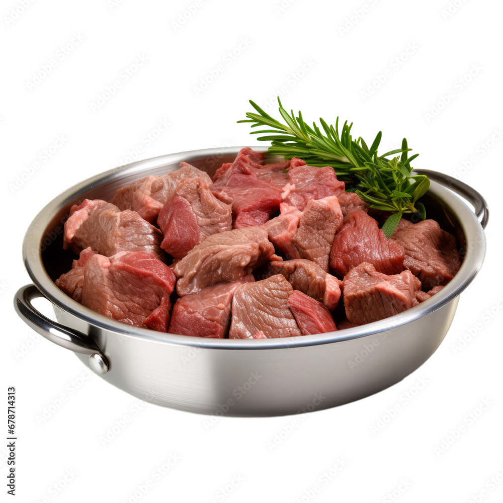 a stewing meat on a white transparent background a stewing meat on a white transparent background