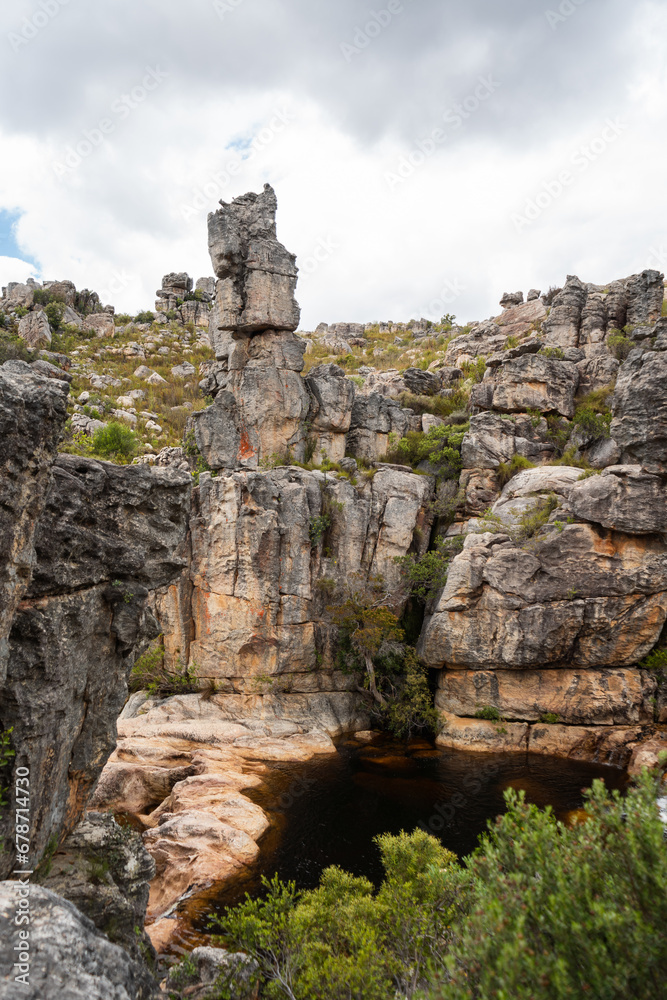 Rock Pool found in the Mountains of the Western Cape South Africa