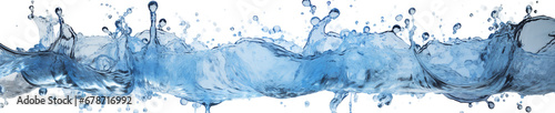 Water splash isolated on white background. Blue water splashes isolated on white background. Clipping path included. blue water splash macro close up isolated on white background with clipping path