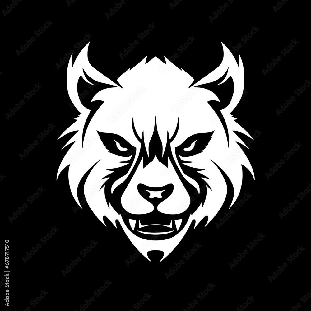 Fototapeta premium Panda | Black and White Vector illustration