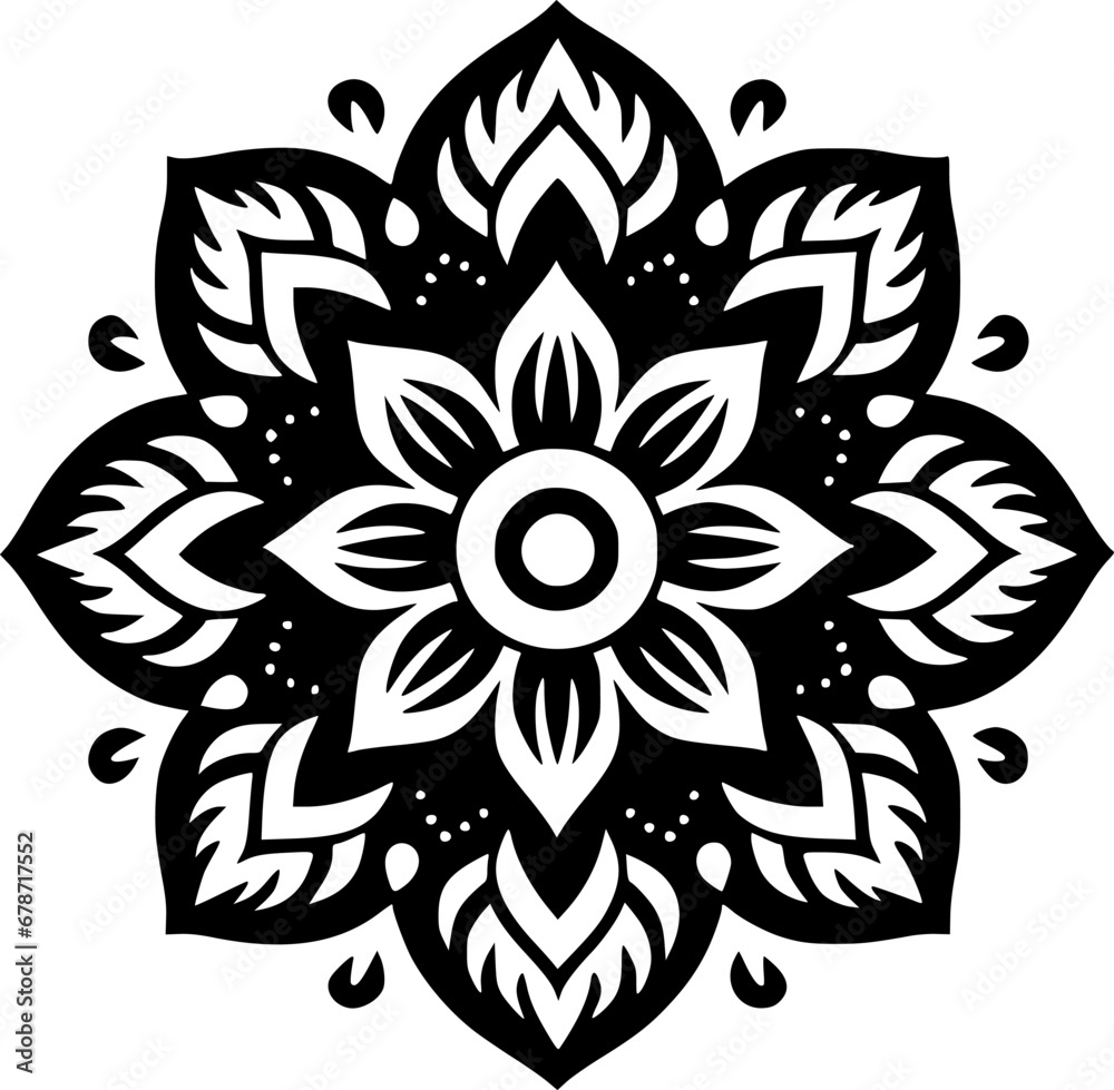 Mandala - High Quality Vector Logo - Vector illustration ideal for T-shirt graphic