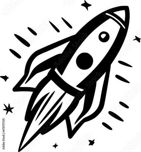 Rocket - High Quality Vector Logo - Vector illustration ideal for T-shirt graphic