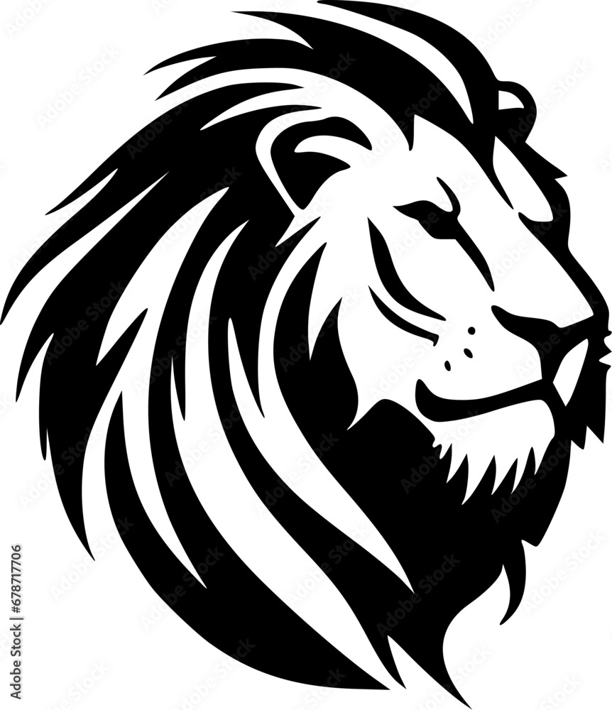 Lion | Minimalist and Simple Silhouette - Vector illustration Lion | Minimalist and Simple Silhouette - Vector illustration