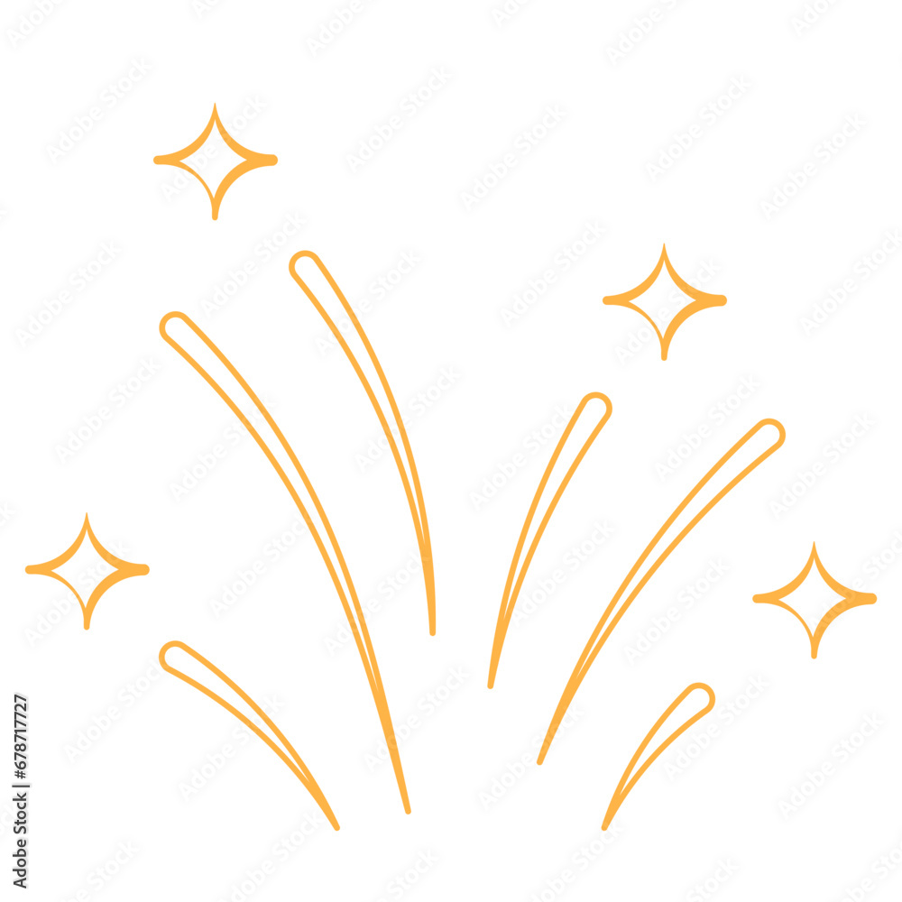 Obraz premium Firework Line Decoration